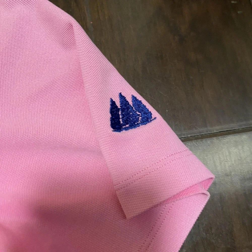 RLX Ralph Lauren Polo Shirt Mens 2XL Pink Performance Golf‎ Short Sleeve Stretch